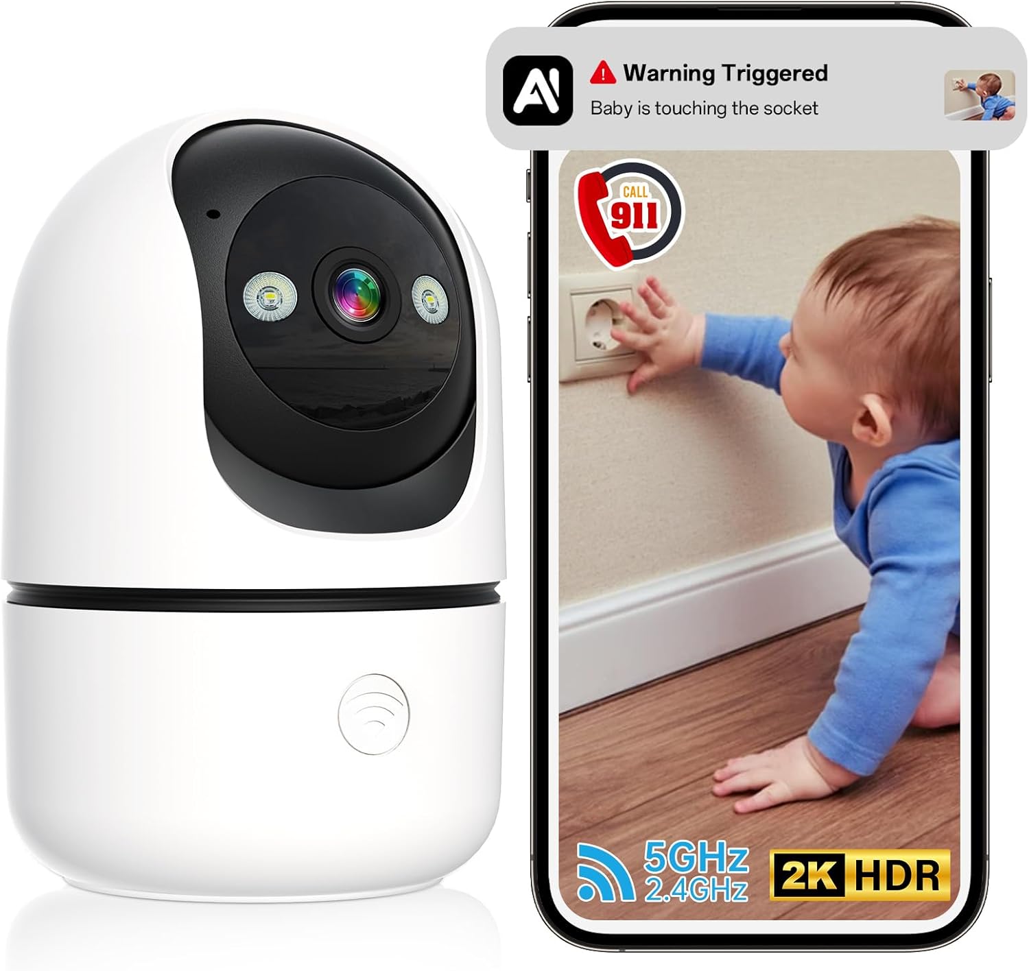 2K Indoor Security Camera