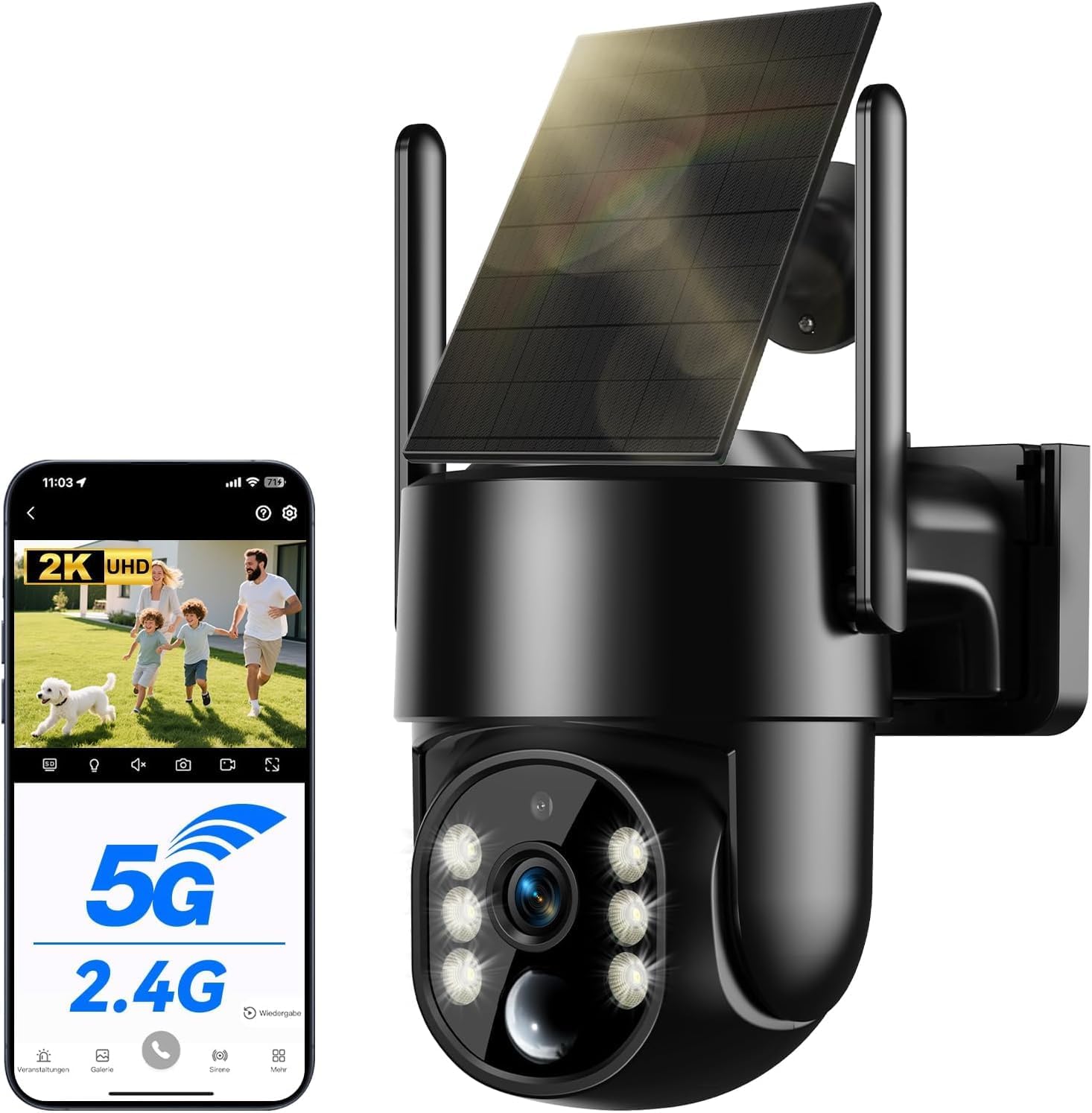 2.5K 4MP Solar Wireless Outdoor Camera
