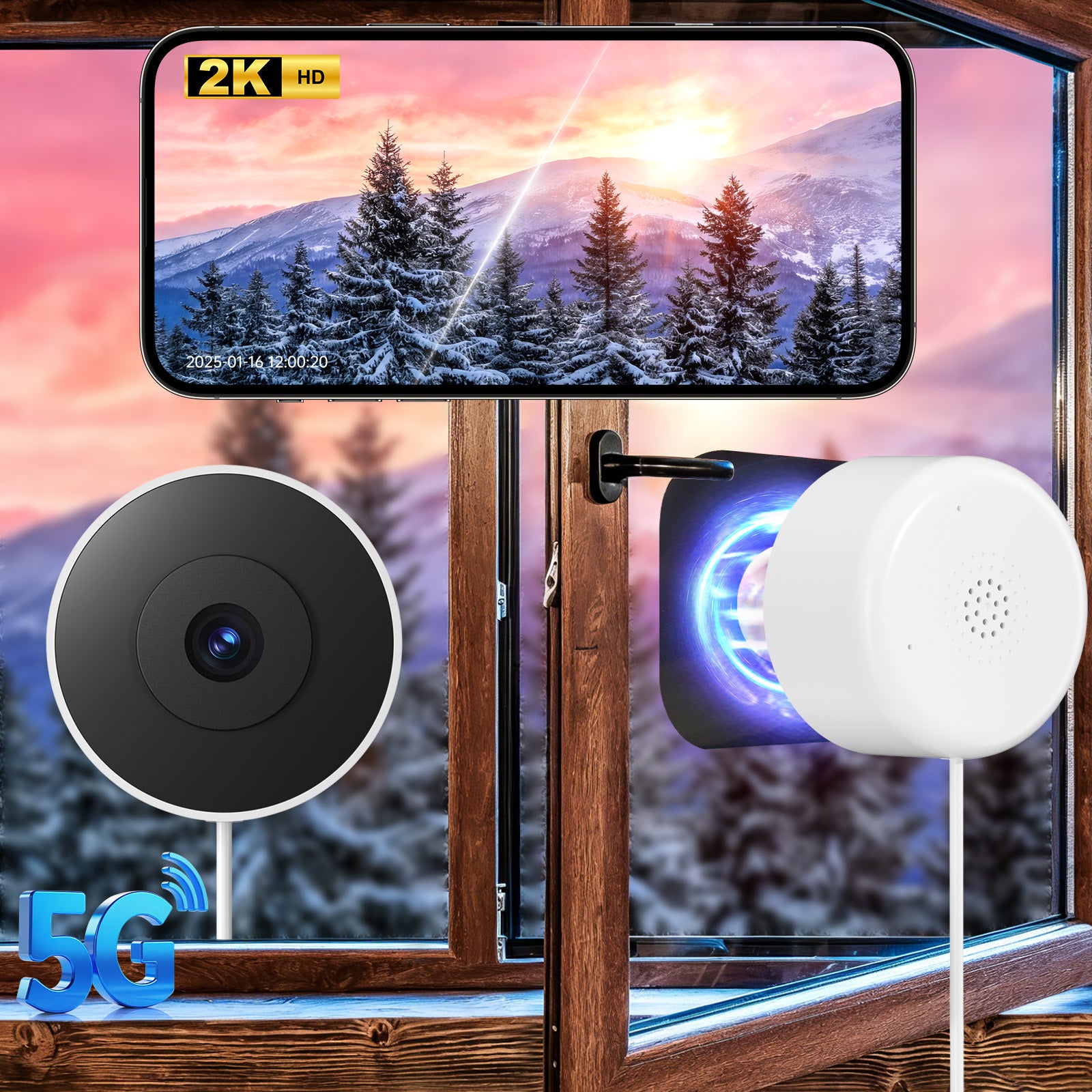 Wesecuu window security camera