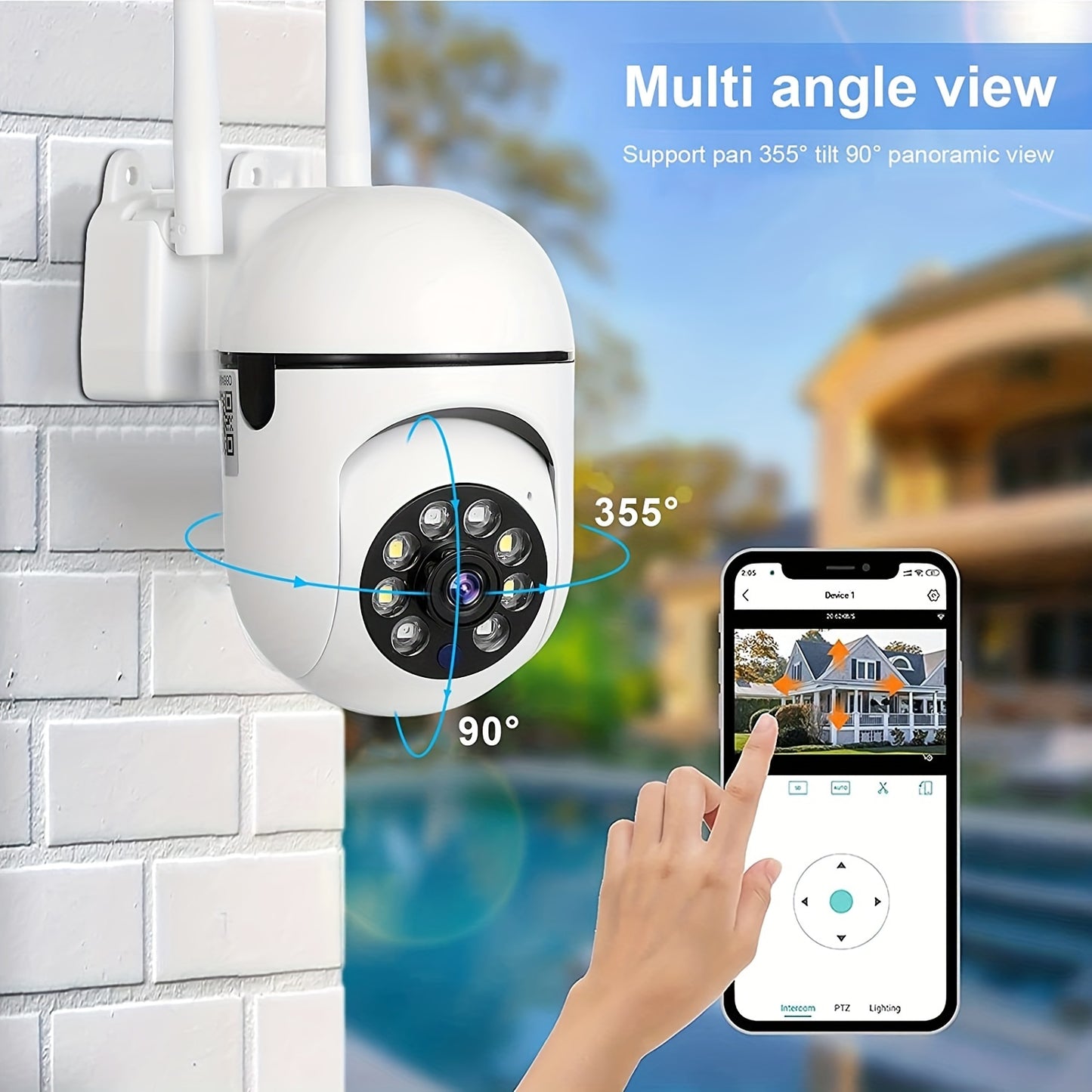 E27 Lamp Monitor Surveillance Camera Wireless 360 Degree Camera Outdoor Photography Mobile Phone Remote Indoor Day And Night Full Color Home Monitor