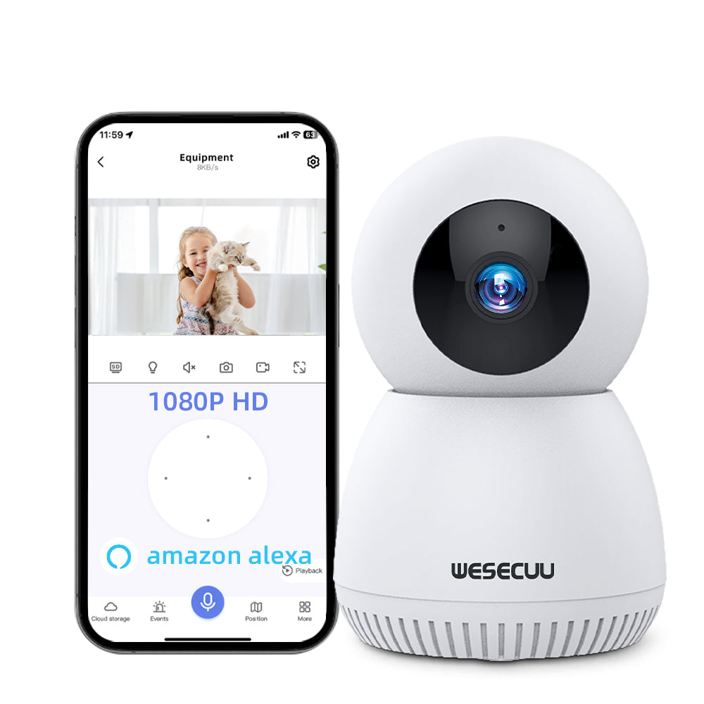 2MP Wifi Wireless IP Camera Security Protection Surveillance Cameras Baby Monitor Automatic Motion Tracking Two-way Audio