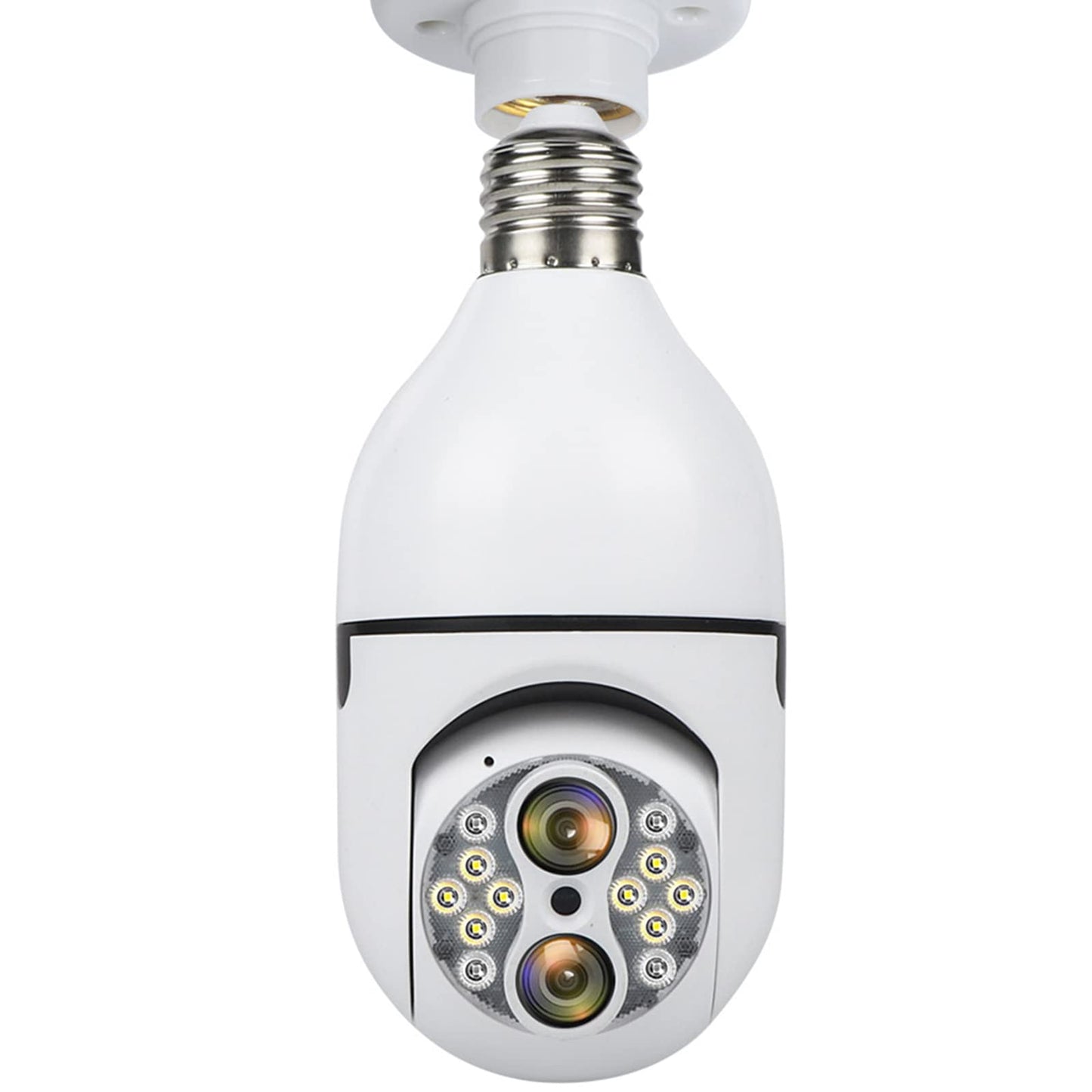 4MP 10X Zoom Light Bulb Security Camera - SOVMIKU Wireless IP Camera with 360° PTZ Panoramic View, Full Color Night Vision, Two Way Audio & Motion Detection Alarm