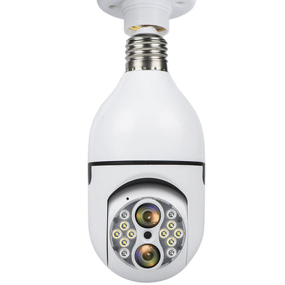 4MP 10X Zoom Light Bulb Security Camera - SOVMIKU Wireless IP Camera with 360° PTZ Panoramic View, Full Color Night Vision, Two Way Audio & Motion Detection Alarm